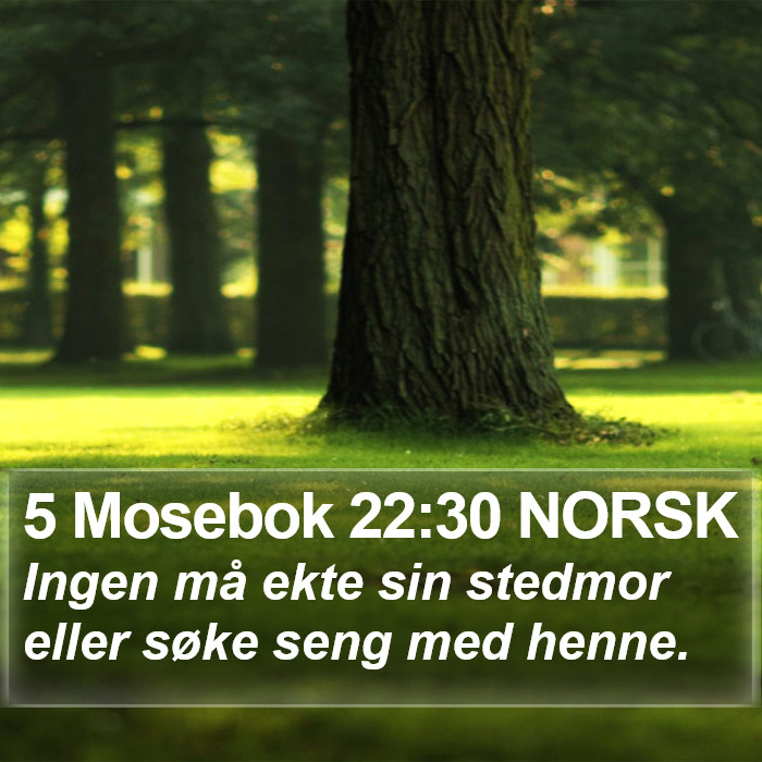 5 Mosebok 22:30 NORSK Bible Study