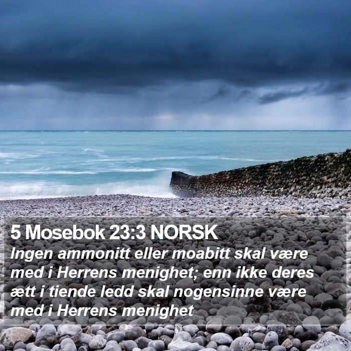 5 Mosebok 23:3 NORSK Bible Study