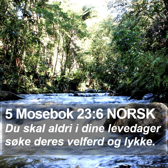 5 Mosebok 23:6 NORSK Bible Study