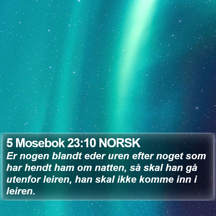 5 Mosebok 23:10 NORSK Bible Study