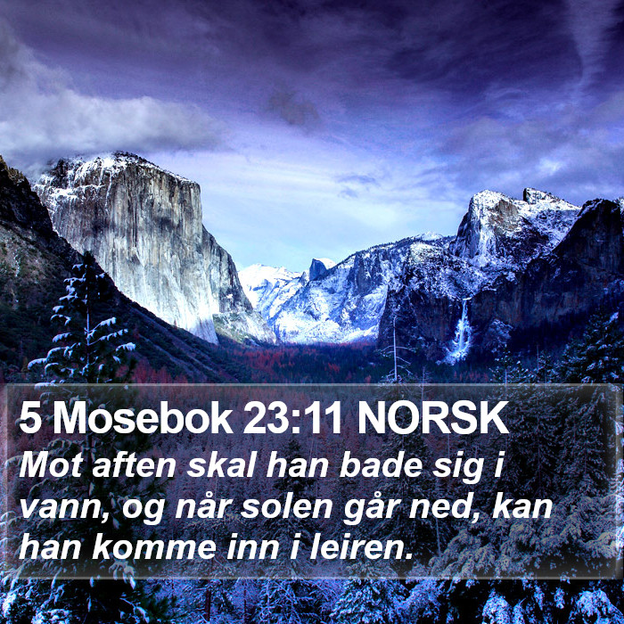 5 Mosebok 23:11 NORSK Bible Study