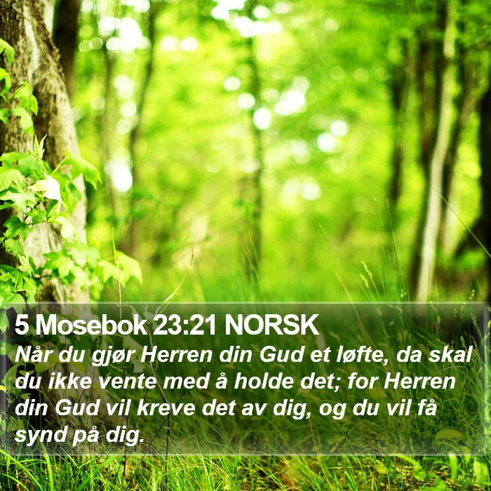 5 Mosebok 23:21 NORSK Bible Study