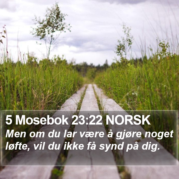 5 Mosebok 23:22 NORSK Bible Study