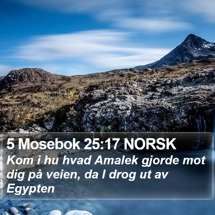 5 Mosebok 25:17 NORSK Bible Study