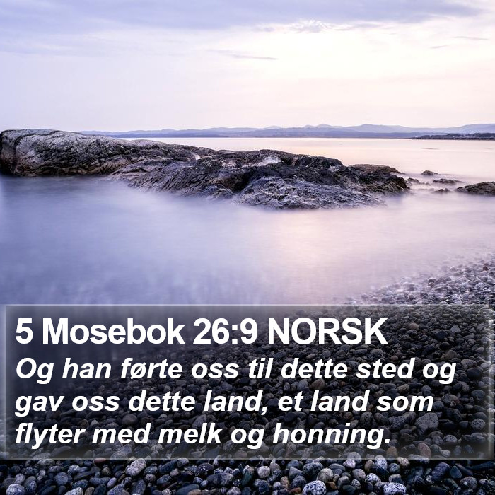 5 Mosebok 26:9 NORSK Bible Study