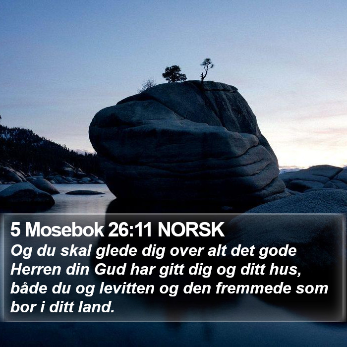 5 Mosebok 26:11 NORSK Bible Study