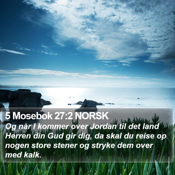 5 Mosebok 27:2 NORSK Bible Study