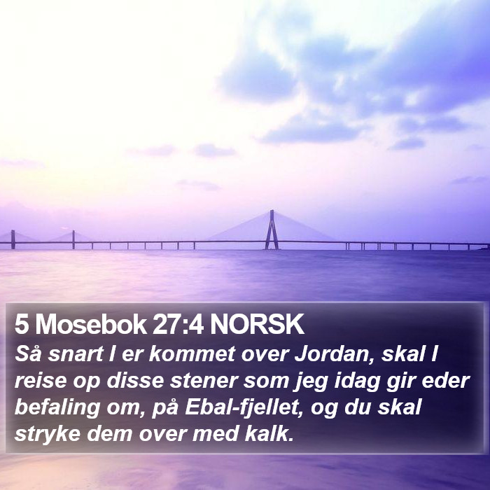 5 Mosebok 27:4 NORSK Bible Study