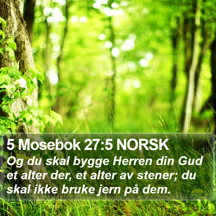 5 Mosebok 27:5 NORSK Bible Study