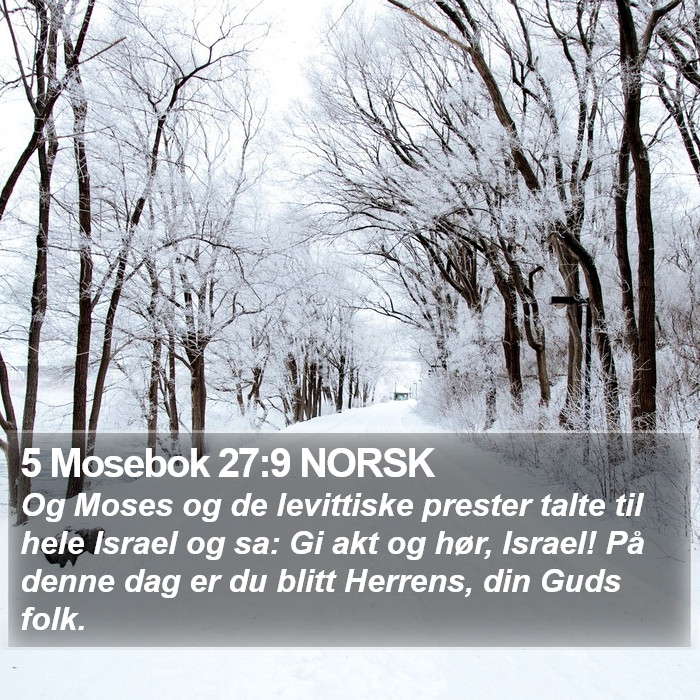 5 Mosebok 27:9 NORSK Bible Study