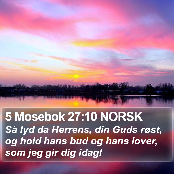 5 Mosebok 27:10 NORSK Bible Study