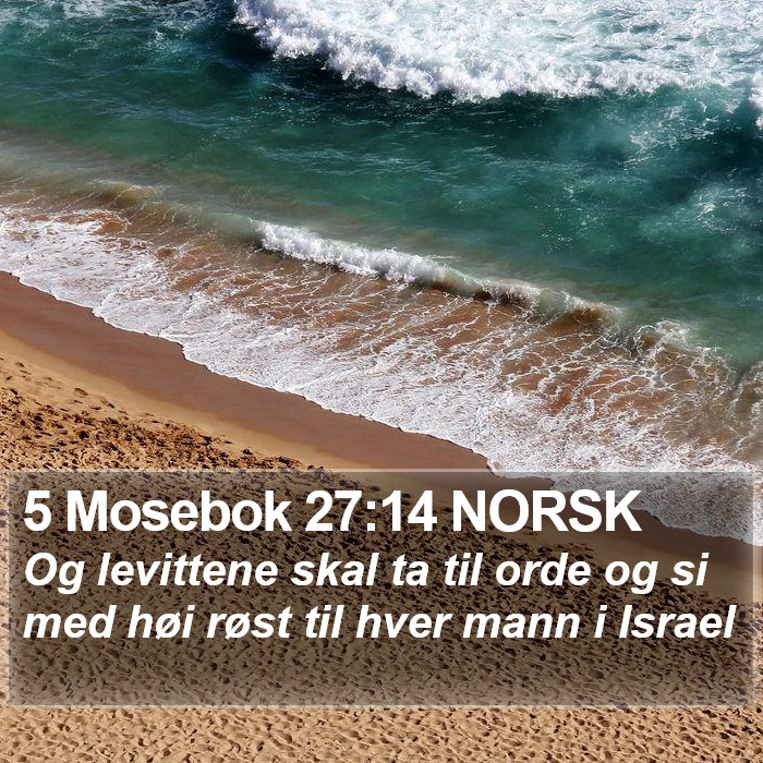 5 Mosebok 27:14 NORSK Bible Study