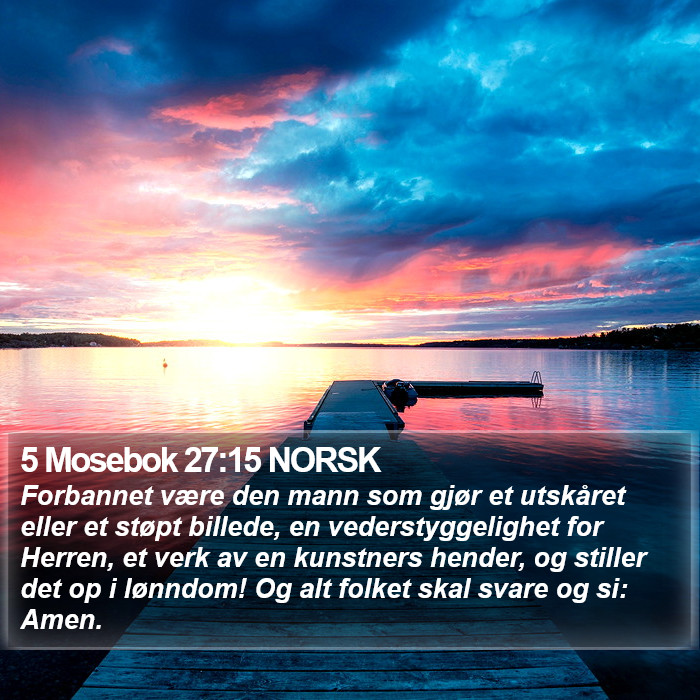 5 Mosebok 27:15 NORSK Bible Study