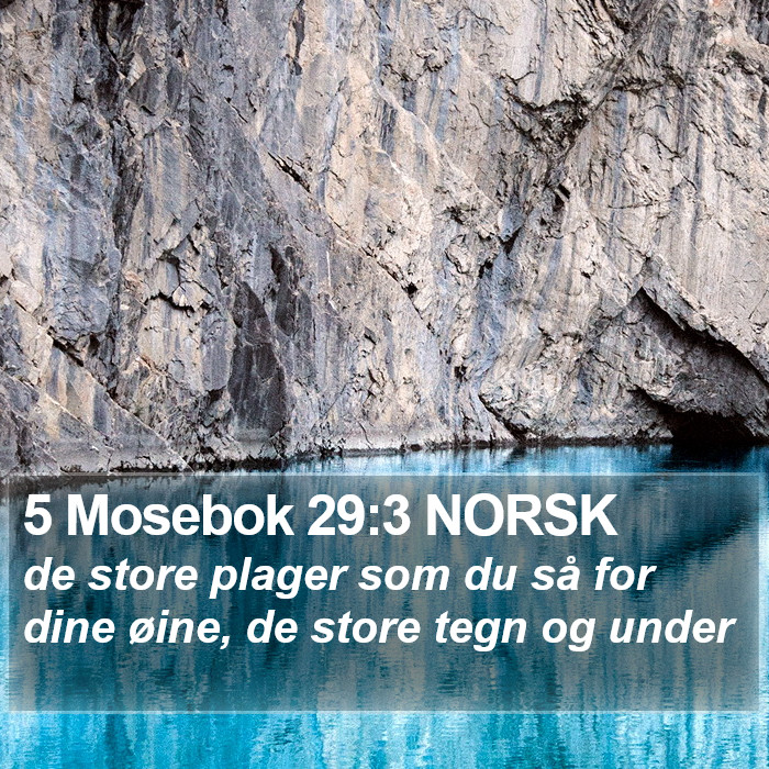 5 Mosebok 29:3 NORSK Bible Study