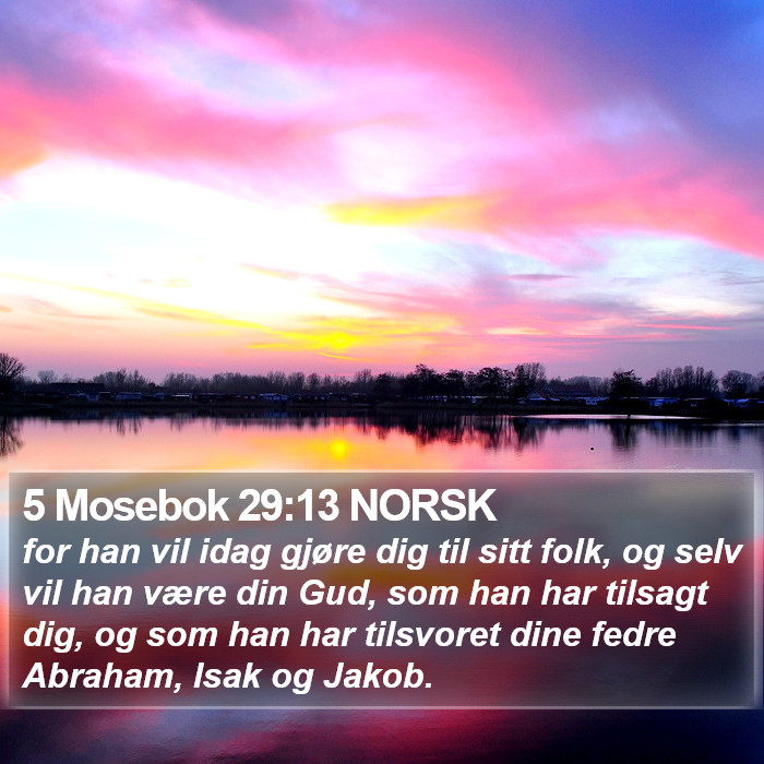 5 Mosebok 29:13 NORSK Bible Study