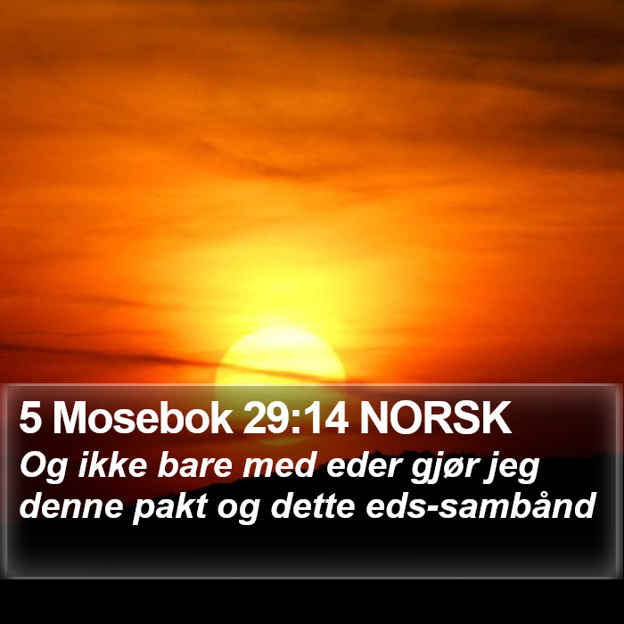 5 Mosebok 29:14 NORSK Bible Study