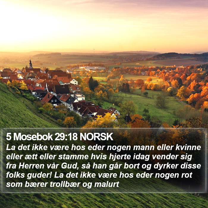 5 Mosebok 29:18 NORSK Bible Study