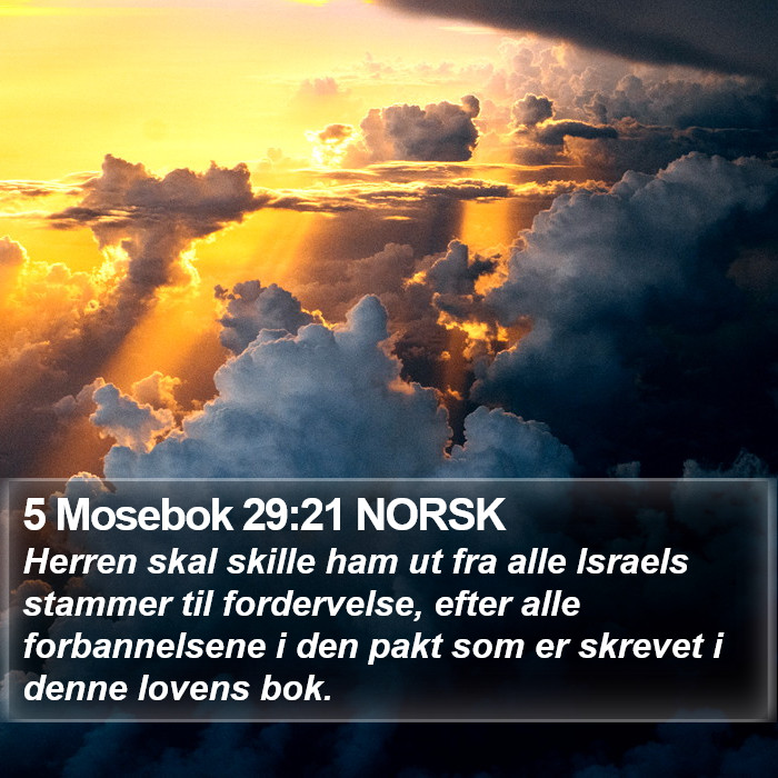 5 Mosebok 29:21 NORSK Bible Study