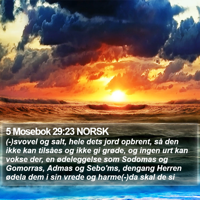 5 Mosebok 29:23 NORSK Bible Study