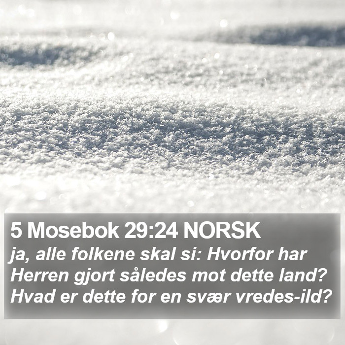 5 Mosebok 29:24 NORSK Bible Study