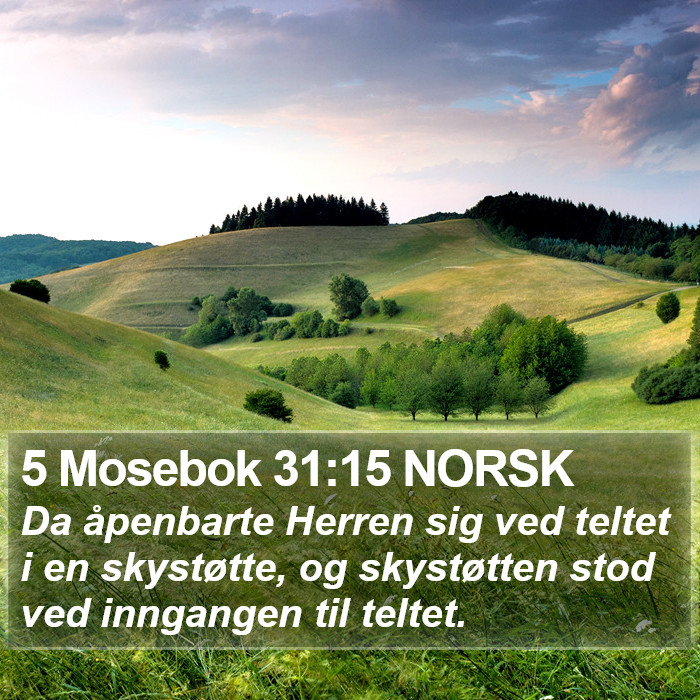 5 Mosebok 31:15 NORSK Bible Study