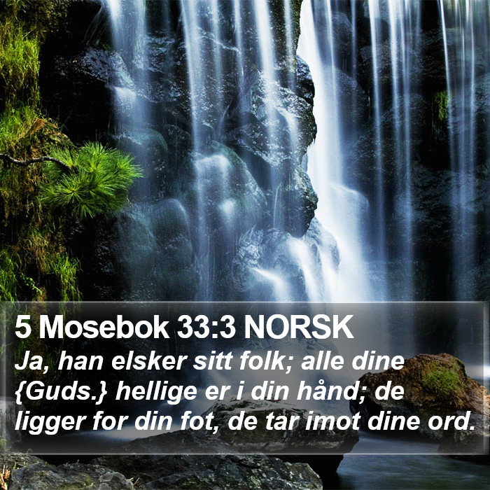 5 Mosebok 33:3 NORSK Bible Study
