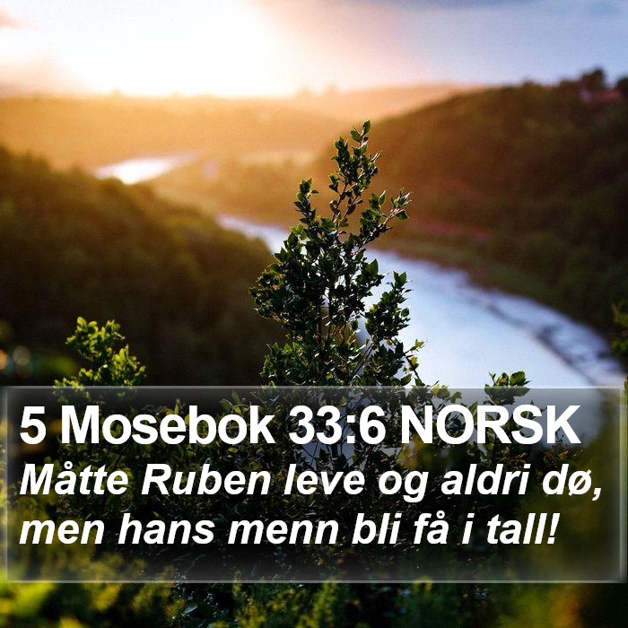 5 Mosebok 33:6 NORSK Bible Study