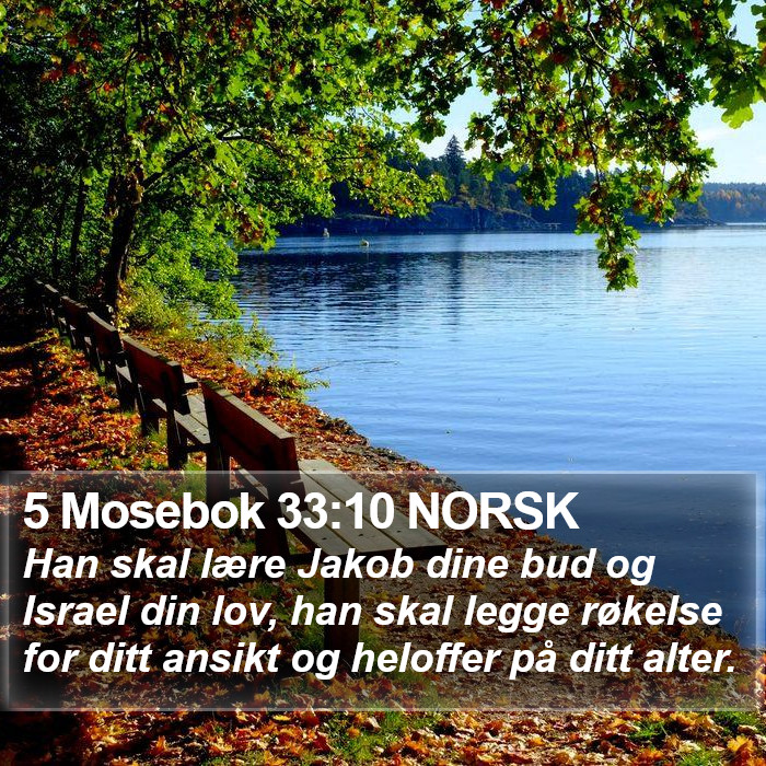5 Mosebok 33:10 NORSK Bible Study