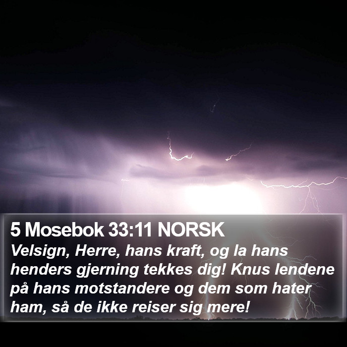 5 Mosebok 33:11 NORSK Bible Study