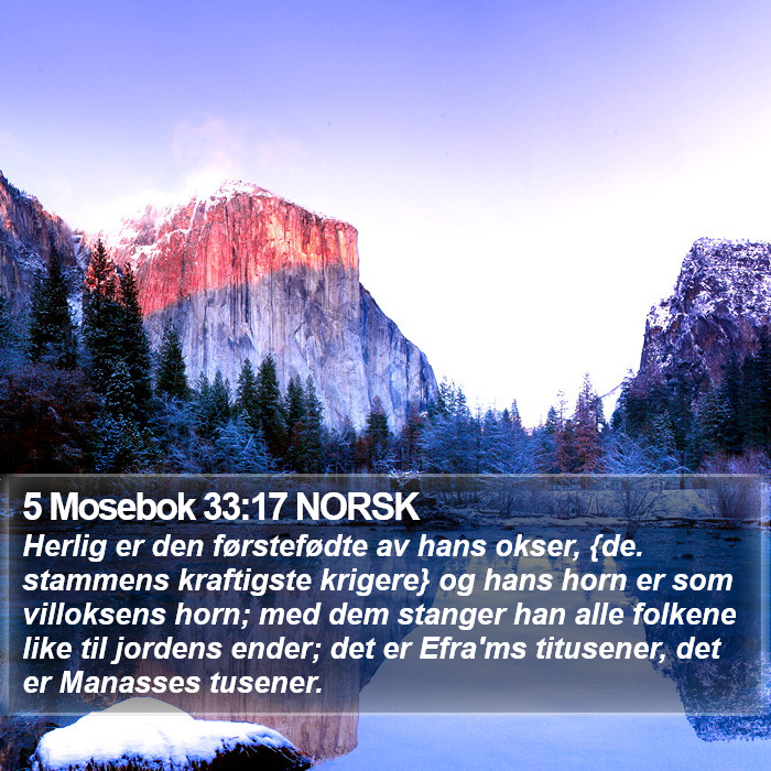 5 Mosebok 33:17 NORSK Bible Study