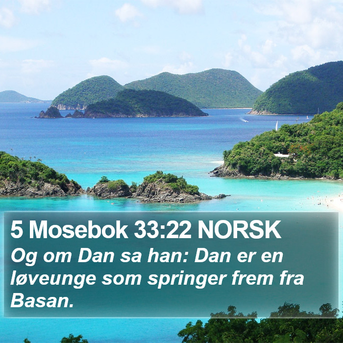 5 Mosebok 33:22 NORSK Bible Study