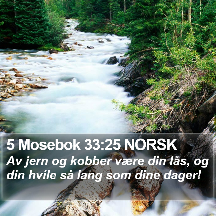 5 Mosebok 33:25 NORSK Bible Study