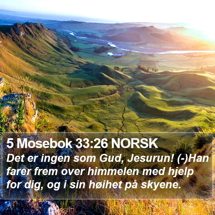 5 Mosebok 33:26 NORSK Bible Study