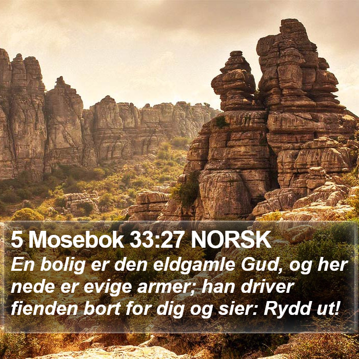 5 Mosebok 33:27 NORSK Bible Study
