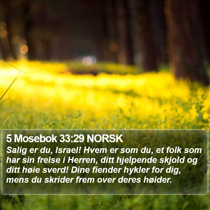5 Mosebok 33:29 NORSK Bible Study