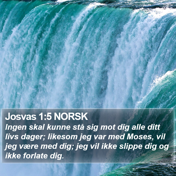 Josvas 1:5 NORSK Bible Study