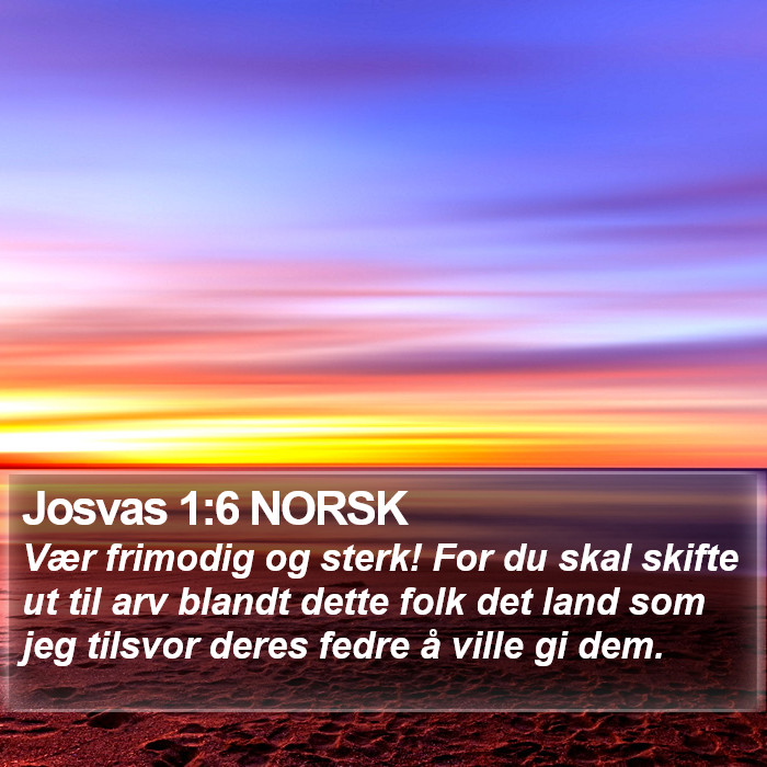 Josvas 1:6 NORSK Bible Study