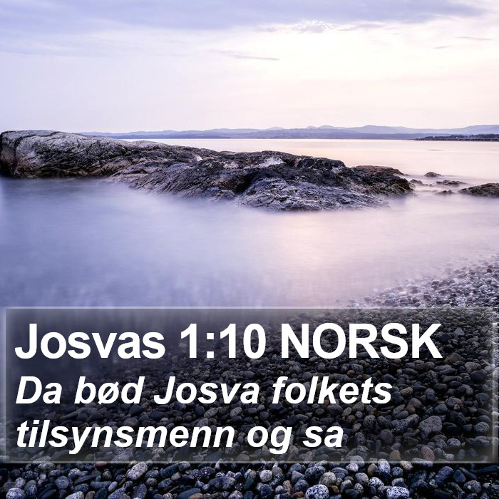 Josvas 1:10 NORSK Bible Study