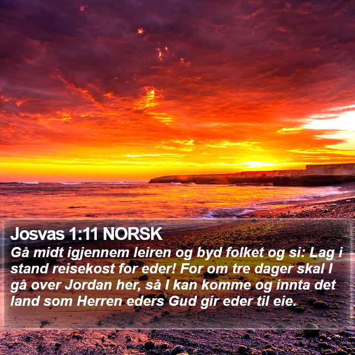 Josvas 1:11 NORSK Bible Study