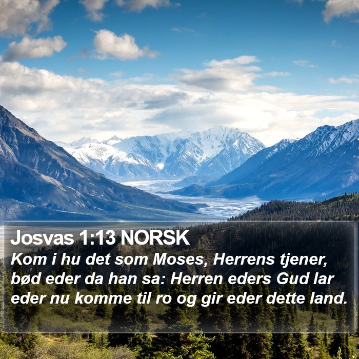 Josvas 1:13 NORSK Bible Study