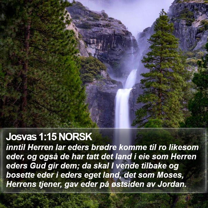 Josvas 1:15 NORSK Bible Study