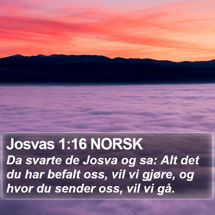 Josvas 1:16 NORSK Bible Study