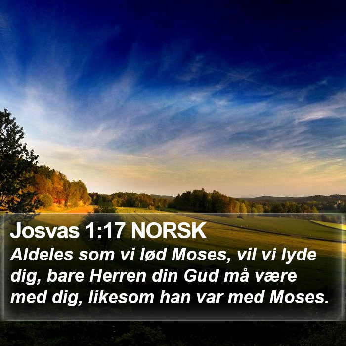 Josvas 1:17 NORSK Bible Study