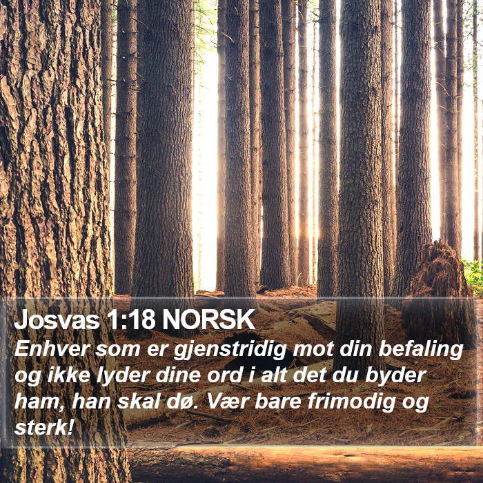 Josvas 1:18 NORSK Bible Study