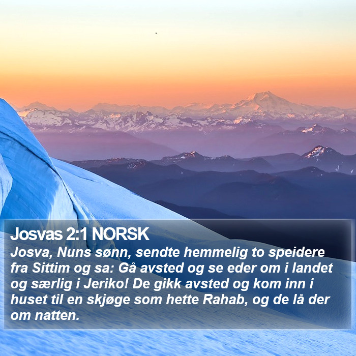 Josvas 2:1 NORSK Bible Study