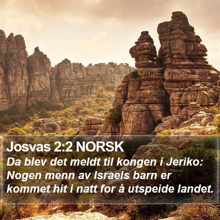 Josvas 2:2 NORSK Bible Study