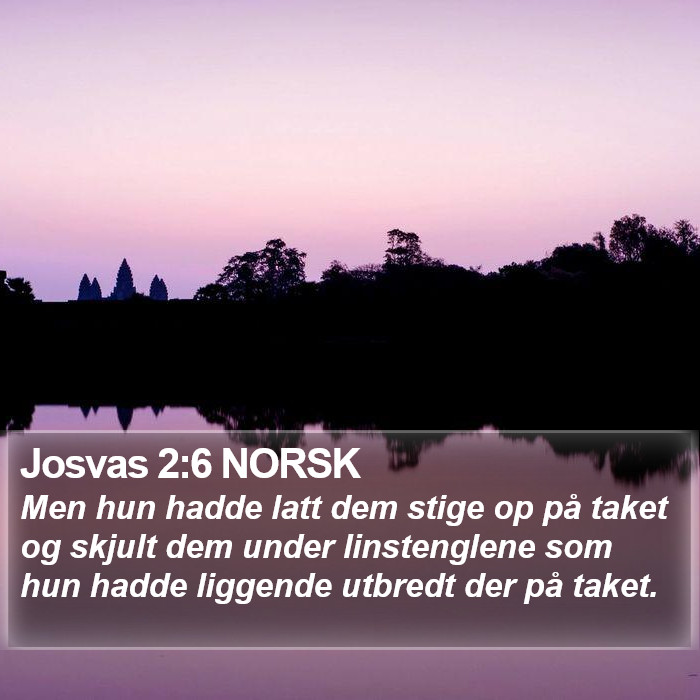 Josvas 2:6 NORSK Bible Study