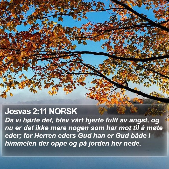 Josvas 2:11 NORSK Bible Study