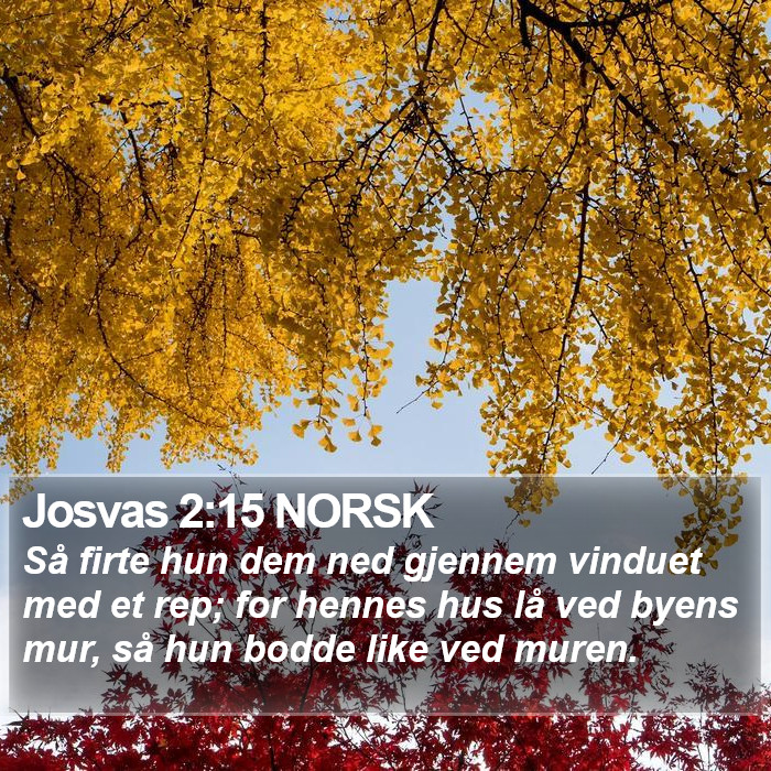 Josvas 2:15 NORSK Bible Study