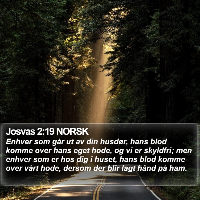 Josvas 2:19 NORSK Bible Study